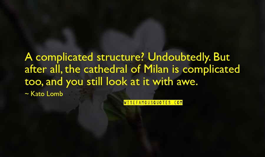 Input Text Quotes By Kato Lomb: A complicated structure? Undoubtedly. But after all, the