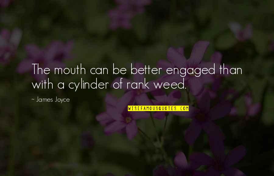 Inrigger Quotes By James Joyce: The mouth can be better engaged than with