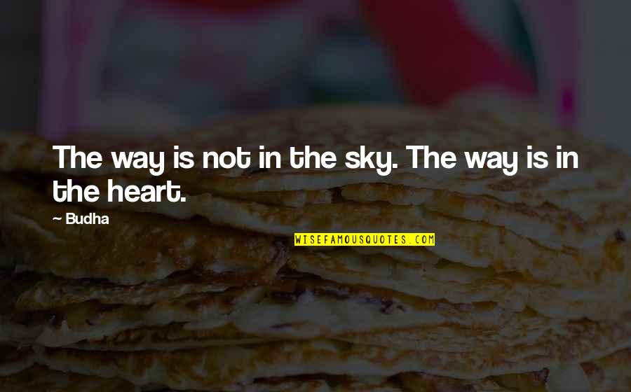 Insanity And Happiness Quotes By Budha: The way is not in the sky. The