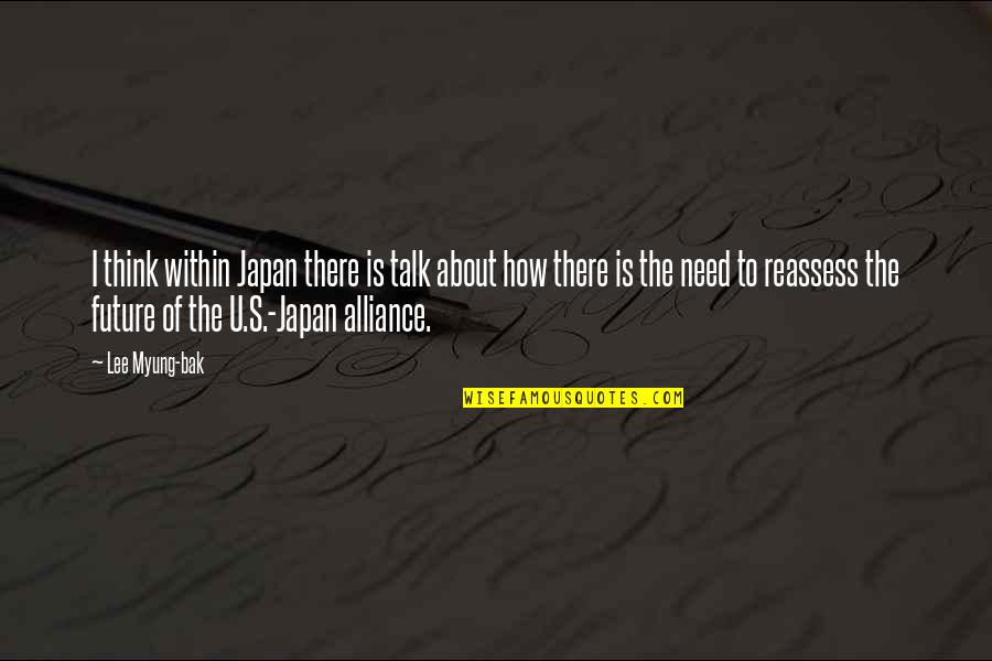 Insensatas Quotes By Lee Myung-bak: I think within Japan there is talk about