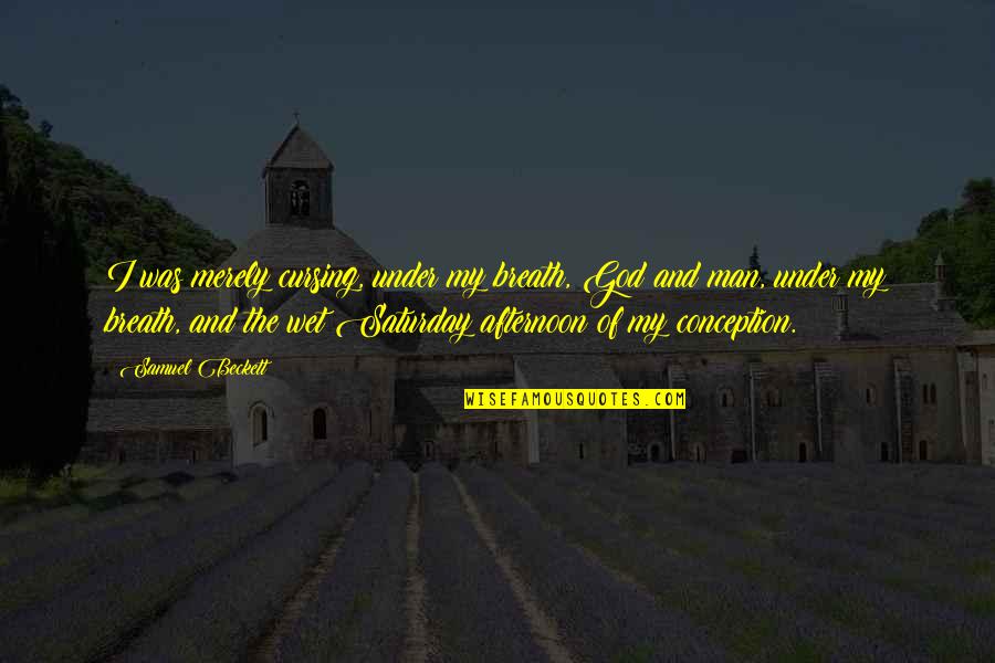 Inserra Shoprite Quotes By Samuel Beckett: I was merely cursing, under my breath, God