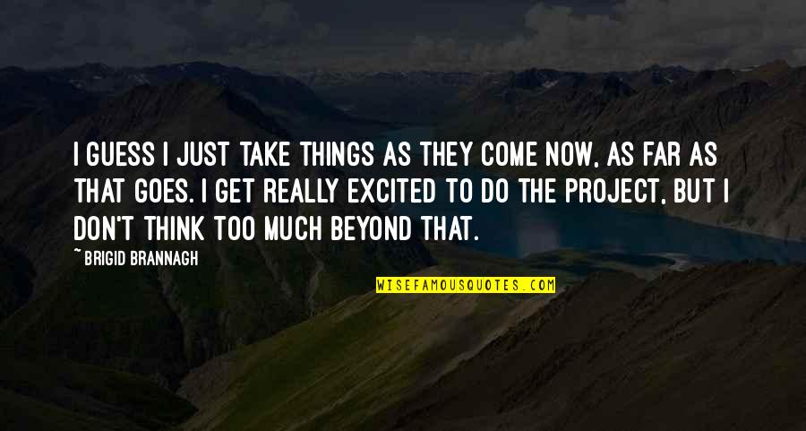 Inset Hinges Quotes By Brigid Brannagh: I guess I just take things as they Inset Hinges Quotes By Brigid Brannagh: I guess I just take things as they