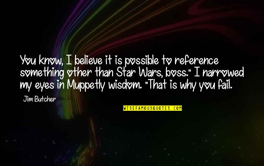 Insomnia 2002 Quotes By Jim Butcher: You know, I believe it is possible to