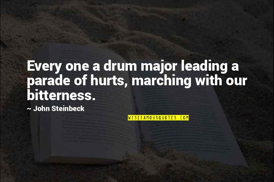Insp Quotes By John Steinbeck: Every one a drum major leading a parade