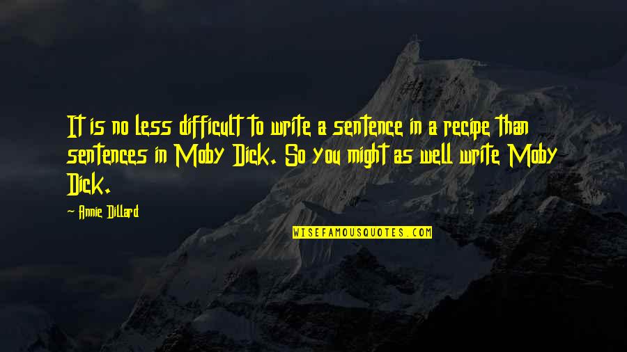 Inspirasyon Nedir Quotes By Annie Dillard: It is no less difficult to write a