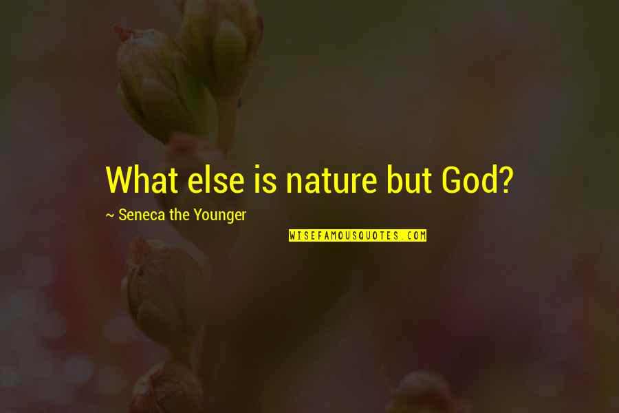 Inspiration Nature Quotes By Seneca The Younger: What else is nature but God?