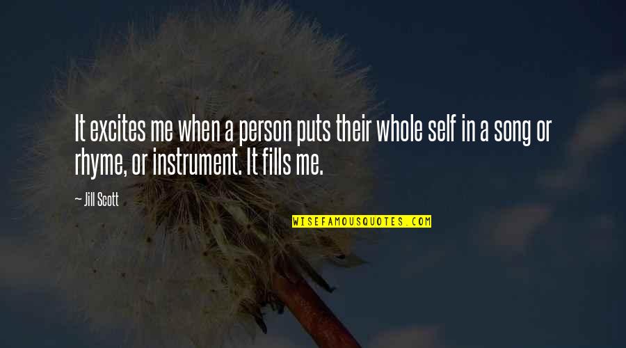 Inspirational Admiration Quotes By Jill Scott: It excites me when a person puts their Inspirational Admiration Quotes By Jill Scott: It excites me when a person puts their