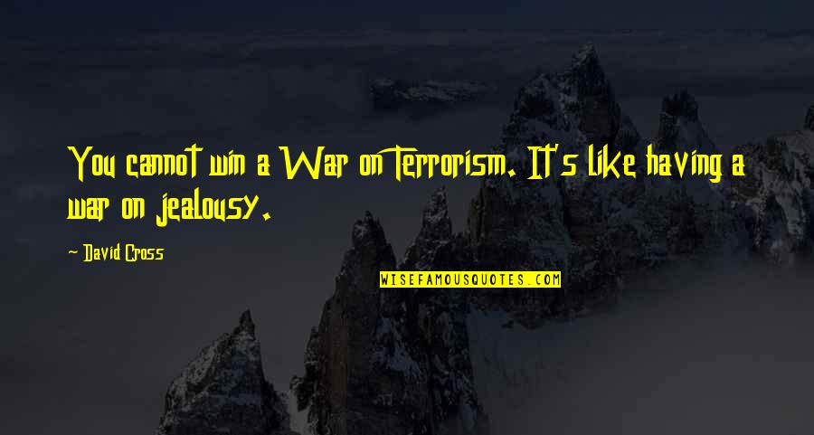 Inspirational Aspirations Quotes By David Cross: You cannot win a War on Terrorism. It's