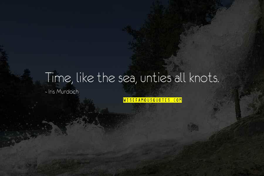 Inspirational Comic Book Quotes By Iris Murdoch: Time, like the sea, unties all knots.