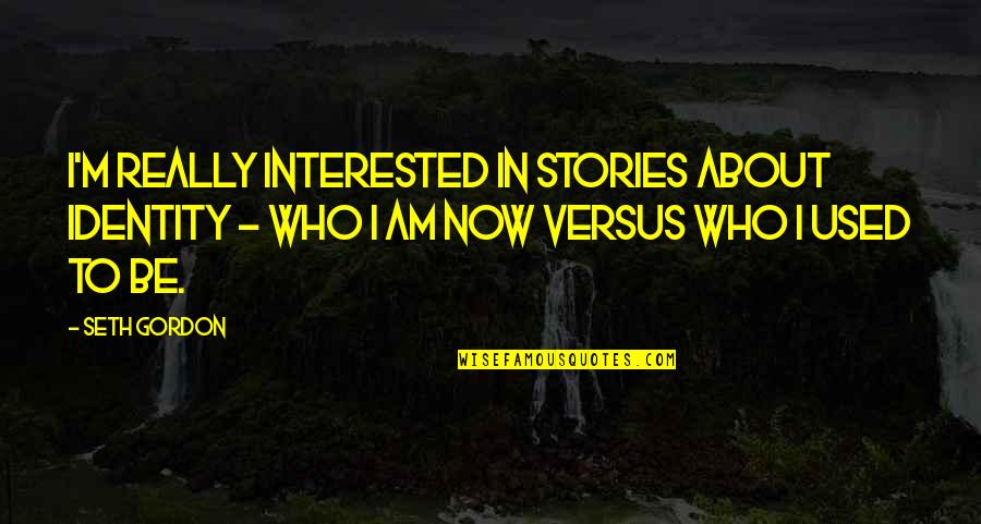 Inspirational Connecticut Shooting Quotes By Seth Gordon: I'm really interested in stories about identity -