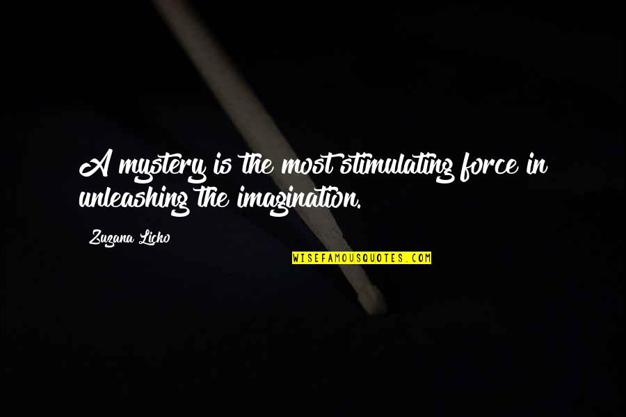 Inspirational Courtesy Quotes By Zuzana Licko: A mystery is the most stimulating force in