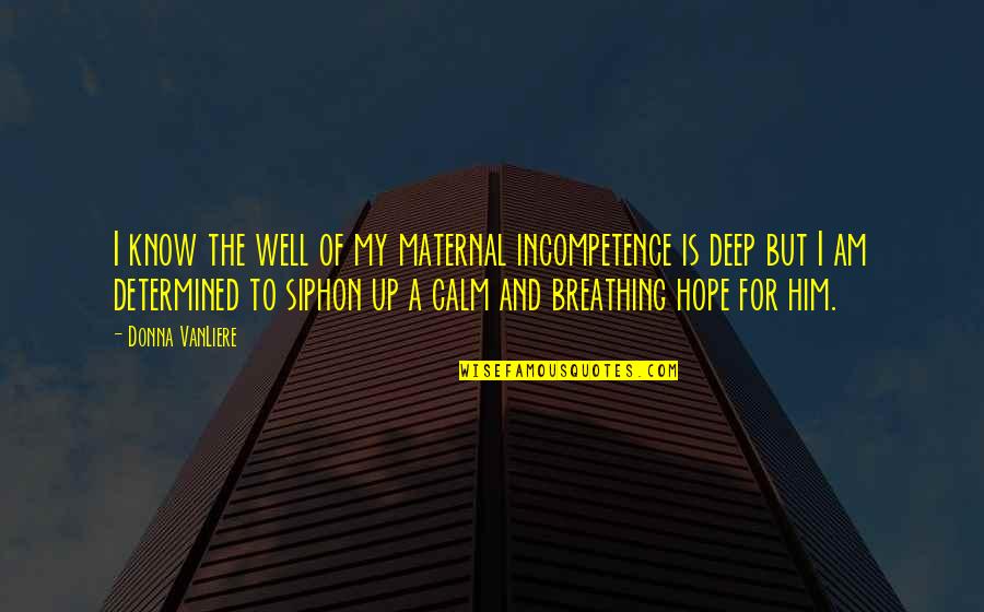 Inspirational Deep Quotes By Donna VanLiere: I know the well of my maternal incompetence Inspirational Deep Quotes By Donna VanLiere: I know the well of my maternal incompetence