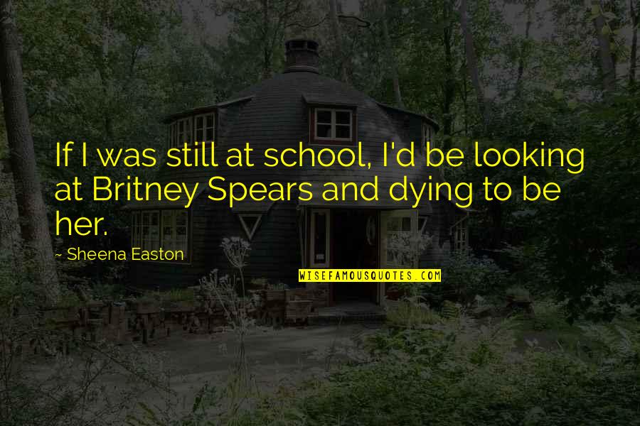 Inspirational Dwight Schrute Quotes By Sheena Easton: If I was still at school, I'd be