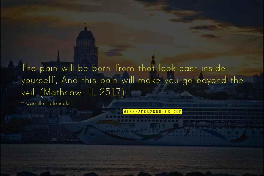 Inspirational Follow Your Dream Quotes By Camille Helminski: The pain will be born from that look