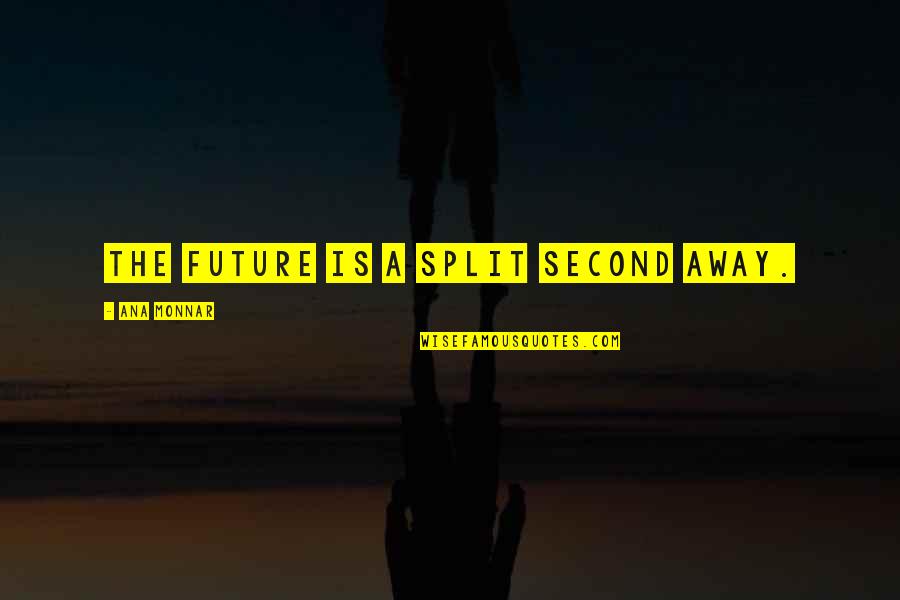 Inspirational Goddesses Quotes By Ana Monnar: The future is a split second away. Inspirational Goddesses Quotes By Ana Monnar: The future is a split second away.