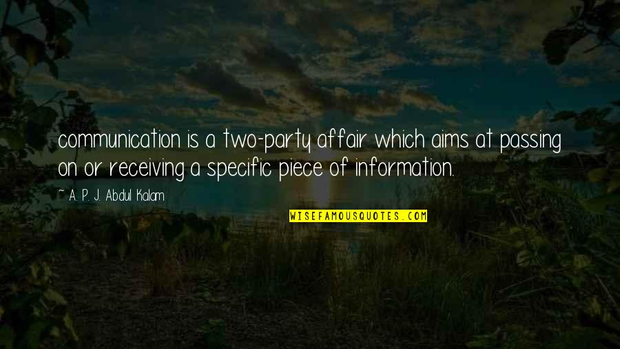 Inspirational Happy Easter Quotes By A. P. J. Abdul Kalam: communication is a two-party affair which aims at