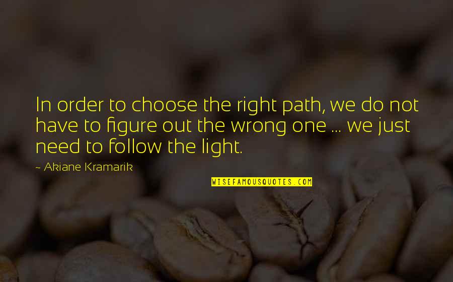 Inspirational Life Path Quotes By Akiane Kramarik: In order to choose the right path, we