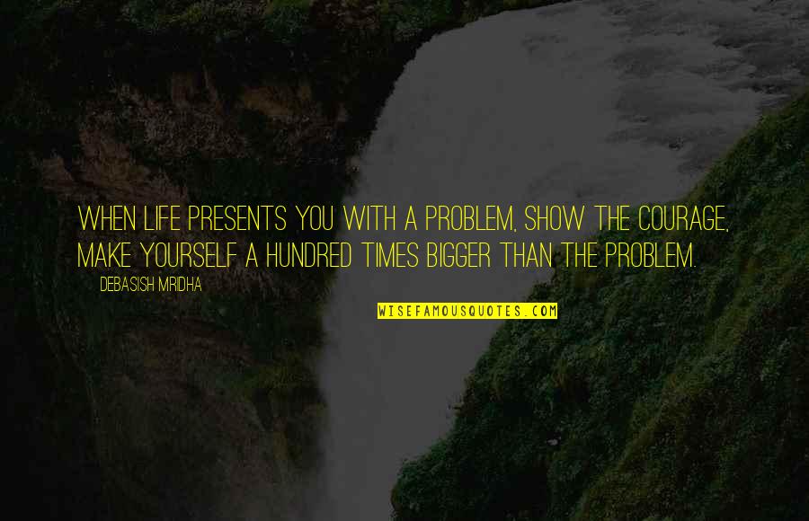 Inspirational Life Problem Quotes By Debasish Mridha: When life presents you with a problem, show