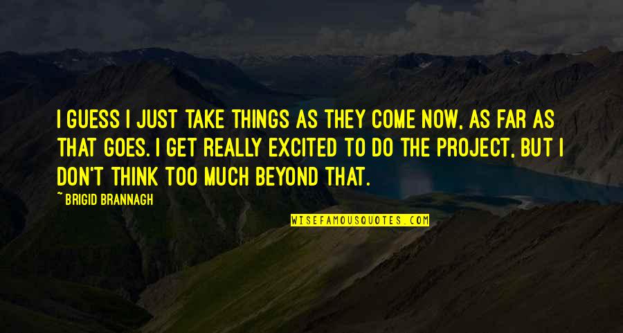 Inspirational Mental Health Recovery Quotes By Brigid Brannagh: I guess I just take things as they