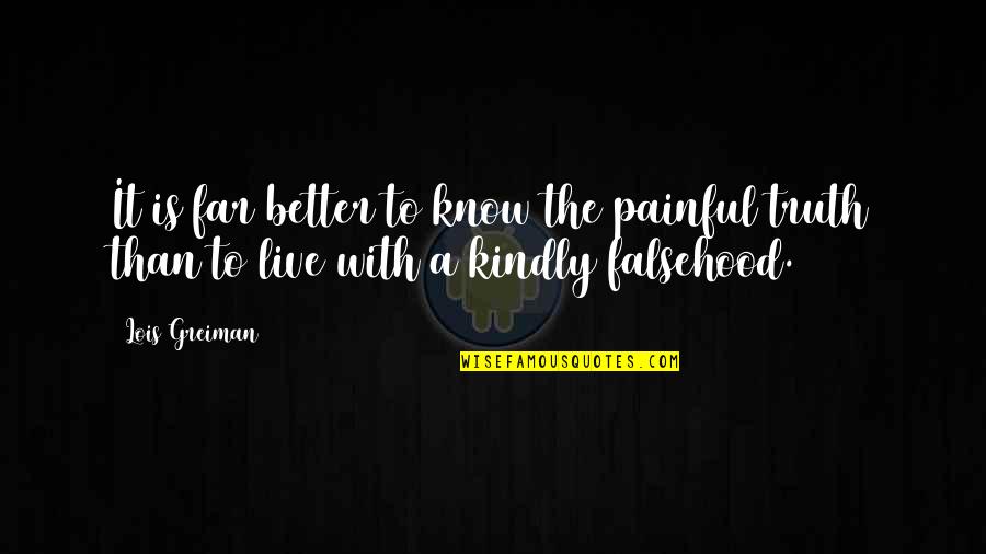 Inspirational Mx Quotes By Lois Greiman: It is far better to know the painful