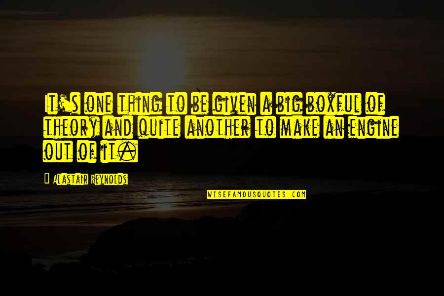 Inspirational Presenting Quotes By Alastair Reynolds: It's one thing to be given a big Inspirational Presenting Quotes By Alastair Reynolds: It's one thing to be given a big