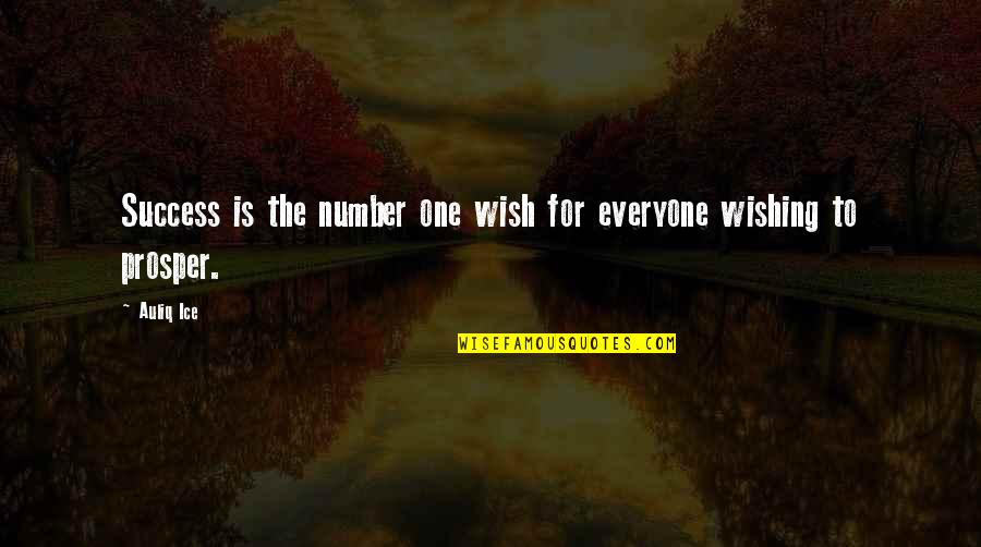 Inspirational Wish Quotes By Auliq Ice: Success is the number one wish for everyone
