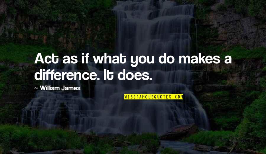 Inspirational Work Youtube Quotes By William James: Act as if what you do makes a Inspirational Work Youtube Quotes By William James: Act as if what you do makes a