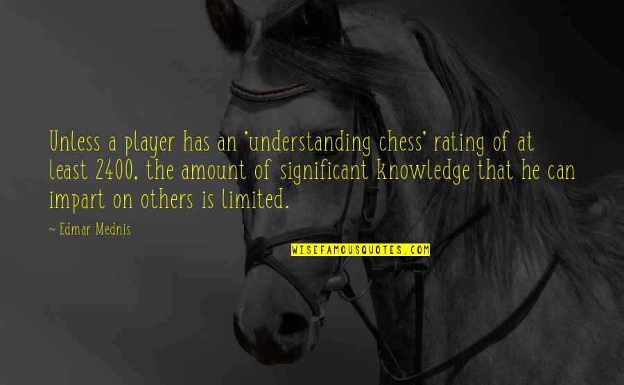 Inspiring Change Counseling Quotes By Edmar Mednis: Unless a player has an 'understanding chess' rating Inspiring Change Counseling Quotes By Edmar Mednis: Unless a player has an 'understanding chess' rating
