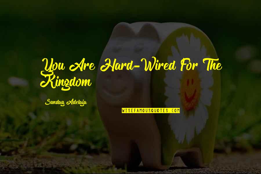 Inspiring Educational Institution Quotes By Sunday Adelaja: You Are Hard-Wired For The Kingdom