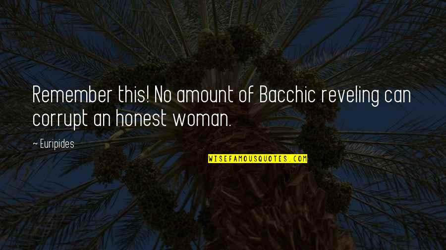 Inspiring Helping Others Quotes By Euripides: Remember this! No amount of Bacchic reveling can