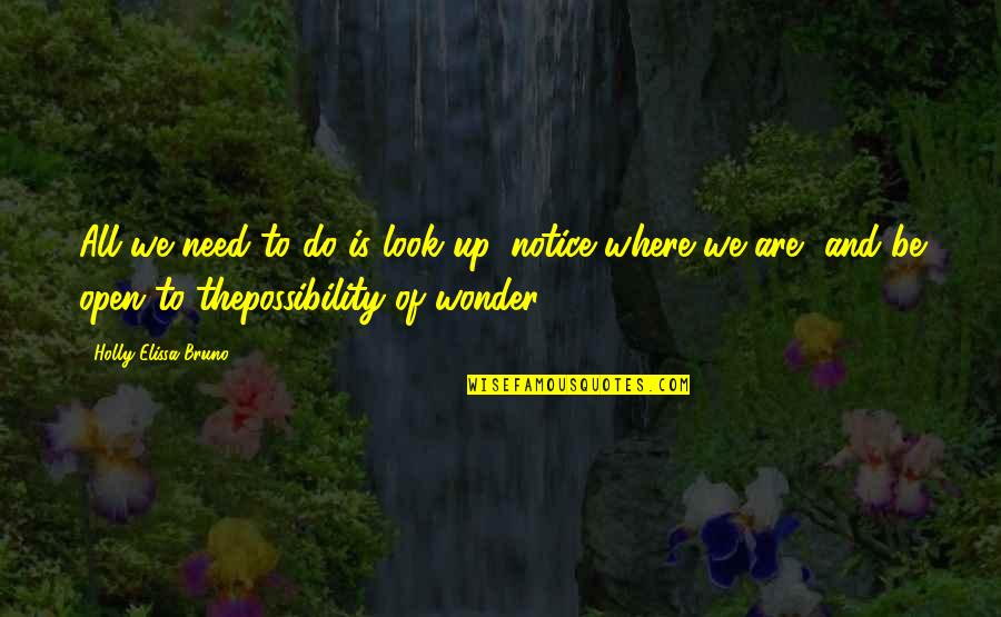 Inspiring Invest In Yourself Quotes By Holly Elissa Bruno: All we need to do is look up, Inspiring Invest In Yourself Quotes By Holly Elissa Bruno: All we need to do is look up,