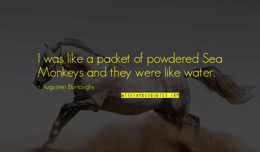 Inspiring Wetlands Quotes By Augusten Burroughs: I was like a packet of powdered Sea Inspiring Wetlands Quotes By Augusten Burroughs: I was like a packet of powdered Sea