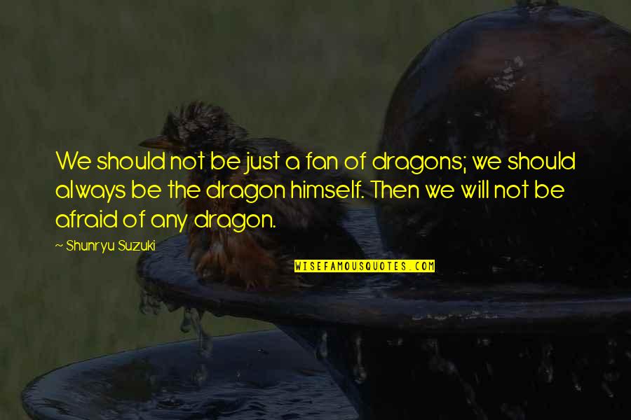 Instagram Bicycle Quotes By Shunryu Suzuki: We should not be just a fan of