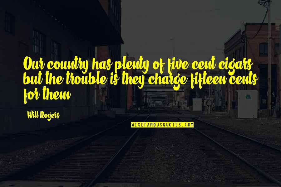 Instagram Bicycle Quotes By Will Rogers: Our country has plenty of five-cent cigars, but