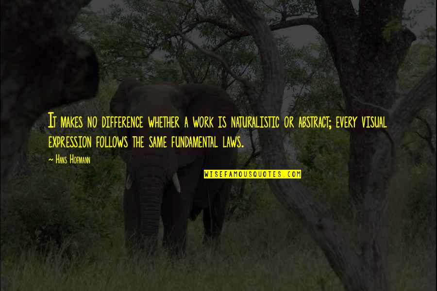 Installer Free Quotes By Hans Hofmann: It makes no difference whether a work is