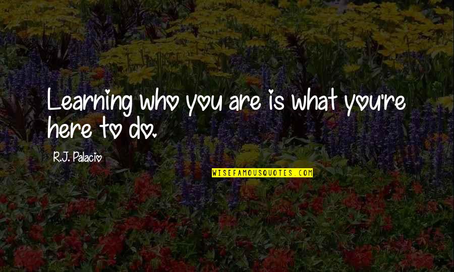 Installer Google Quotes By R.J. Palacio: Learning who you are is what you're here Installer Google Quotes By R.J. Palacio: Learning who you are is what you're here