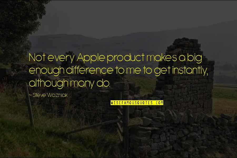 Instint Quotes By Steve Wozniak: Not every Apple product makes a big enough
