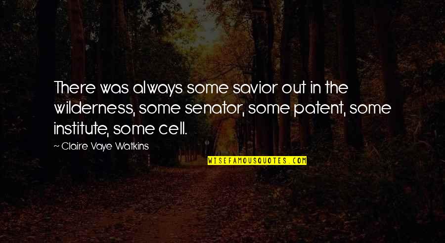 Institute Quotes By Claire Vaye Watkins: There was always some savior out in the