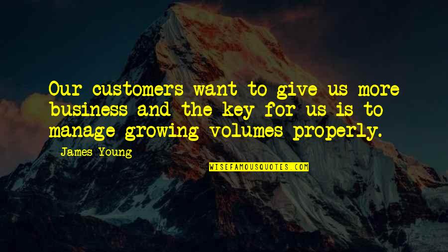 Instruido English Quotes By James Young: Our customers want to give us more business Instruido English Quotes By James Young: Our customers want to give us more business