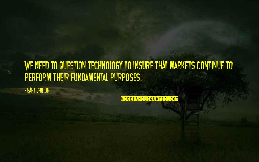 Insure Quotes By Bart Chilton: We need to question technology to insure that Insure Quotes By Bart Chilton: We need to question technology to insure that