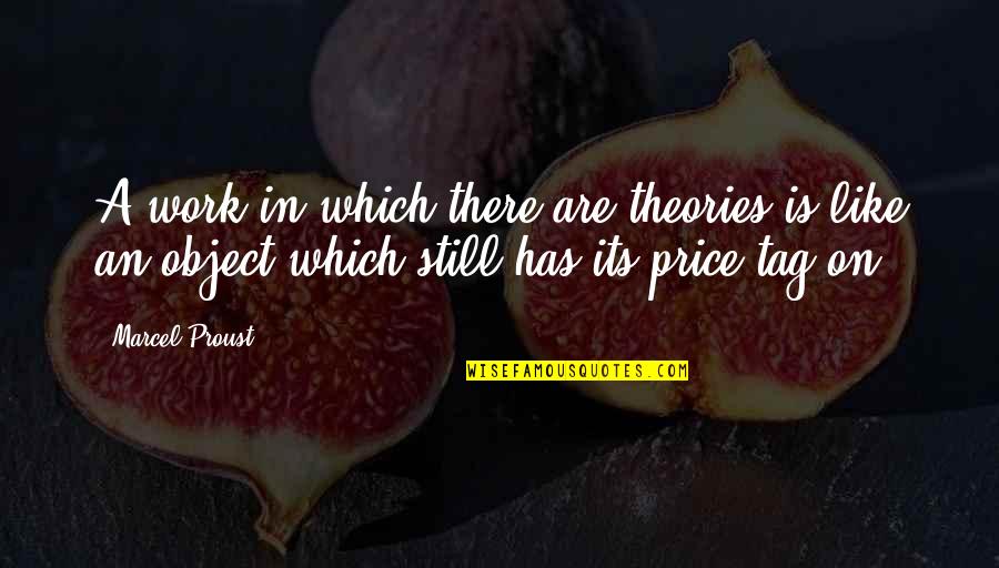 Inteded Quotes By Marcel Proust: A work in which there are theories is