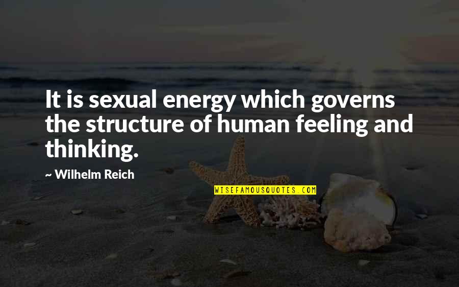 Integrative Thinking Quotes By Wilhelm Reich: It is sexual energy which governs the structure