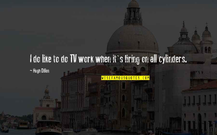 Inteligibilidad Que Quotes By Hugh Dillon: I do like to do TV work when