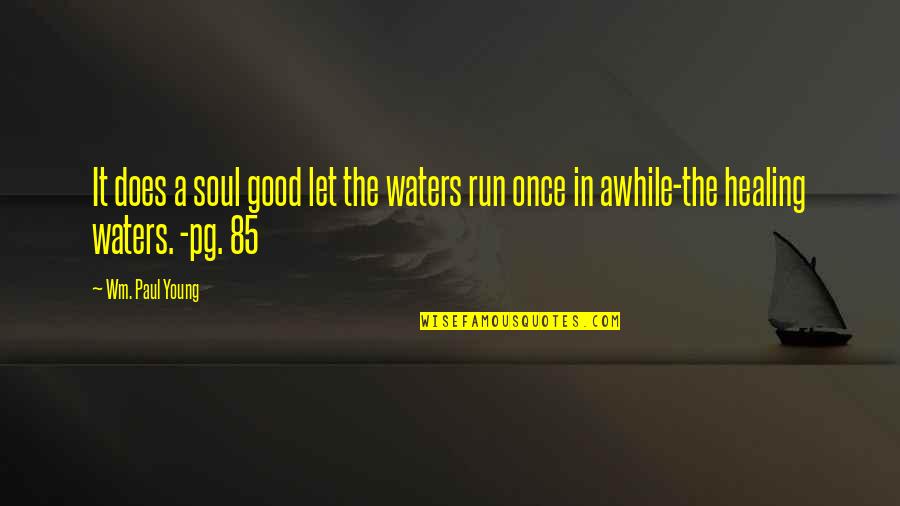 Intelligencia Fogalma Quotes By Wm. Paul Young: It does a soul good let the waters