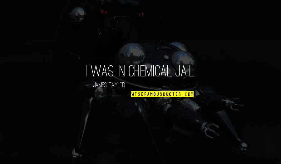 Intendments Quotes By James Taylor: I was in chemical jail. Intendments Quotes By James Taylor: I was in chemical jail.