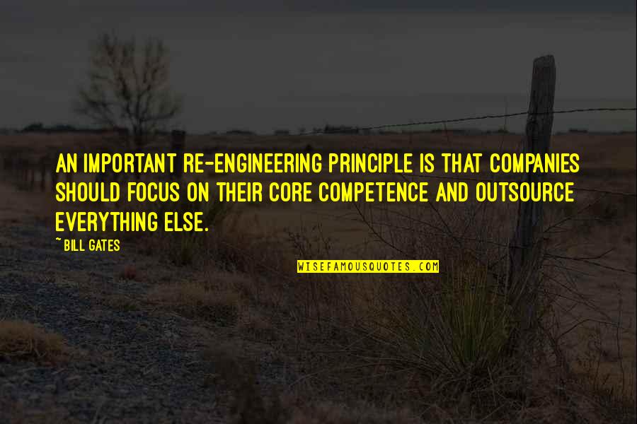 Intense Pain Quotes By Bill Gates: An important re-engineering principle is that companies should