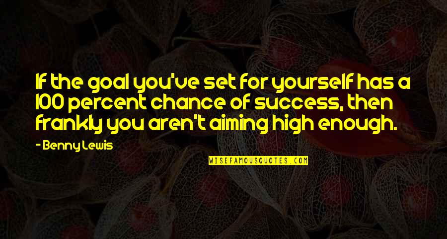 Intensity Quotes Quotes By Benny Lewis: If the goal you've set for yourself has