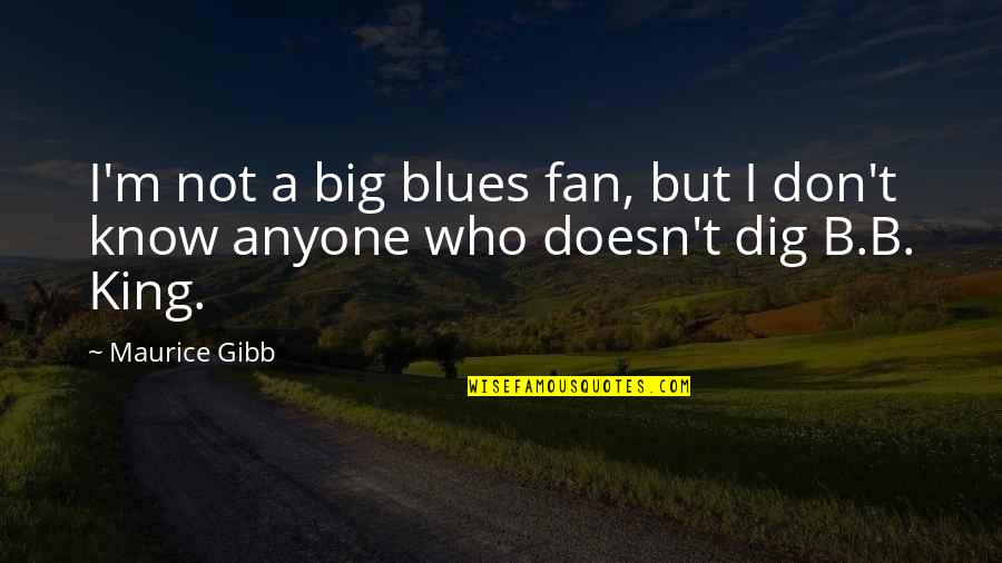 Interdisciplinary Approach Quotes By Maurice Gibb: I'm not a big blues fan, but I