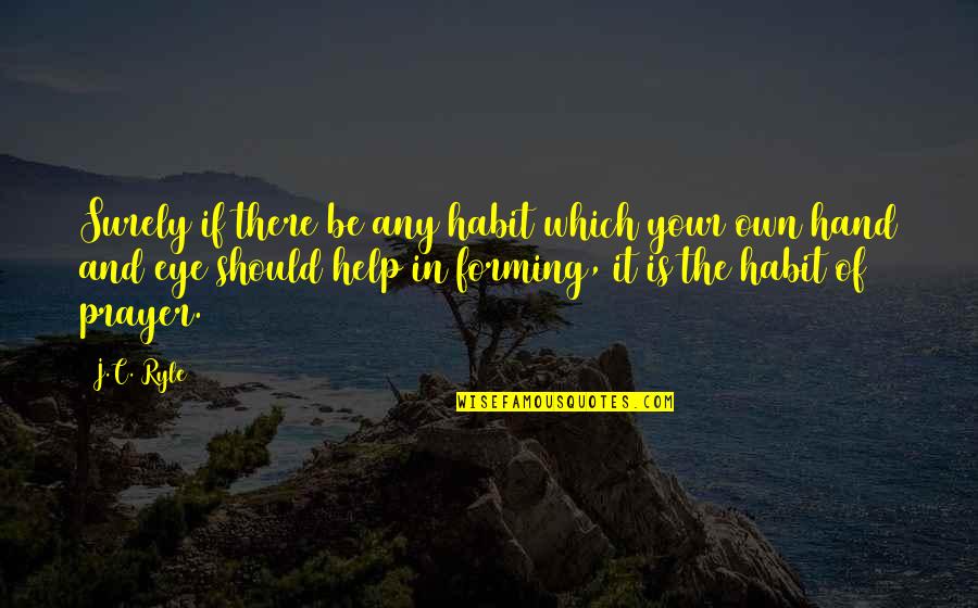 Interesting Life Lesson Quotes By J.C. Ryle: Surely if there be any habit which your Interesting Life Lesson Quotes By J.C. Ryle: Surely if there be any habit which your