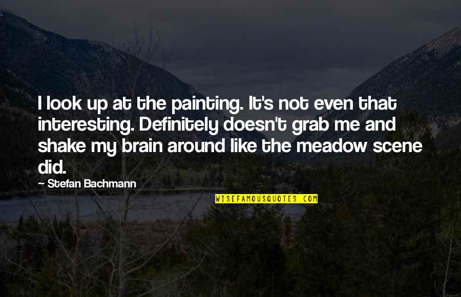 Interesting Quotes By Stefan Bachmann: I look up at the painting. It's not